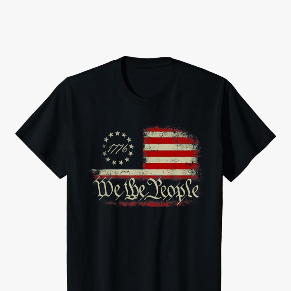 Patriotic Black T-Shirt